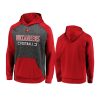 buccaneers charcoal red game day ready chiller fleece pullover hoodie