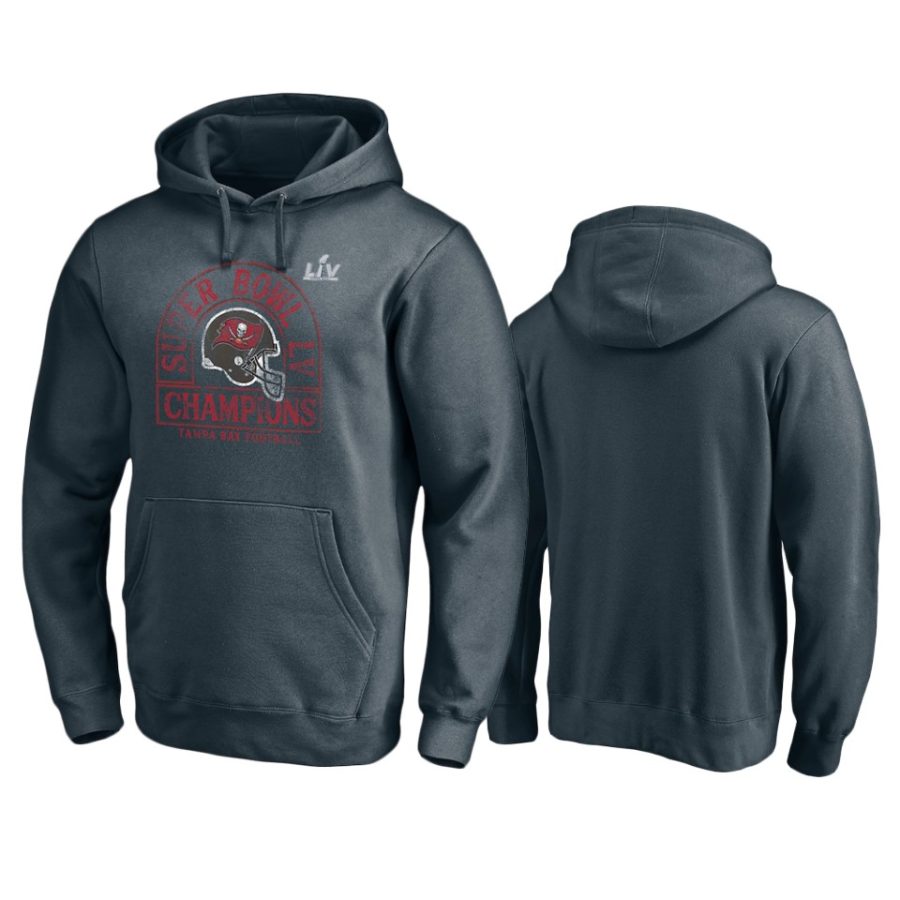 buccaneers charcoal super bowl lv champions coin toss hoodie