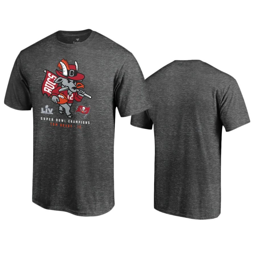 buccaneers charcoal super bowl lv champions goat hometown graphic t shirt