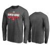 buccaneers charcoal super bowl lv champions hometown beads long sleeve t shirt