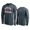 buccaneers charcoal super bowl lv champions lateral pass long sleeve t shirt