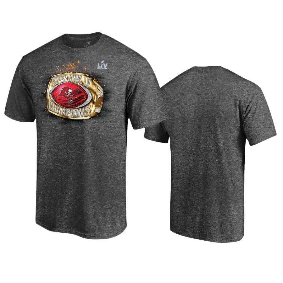 buccaneers charcoal super bowl lv champions ring t shirt