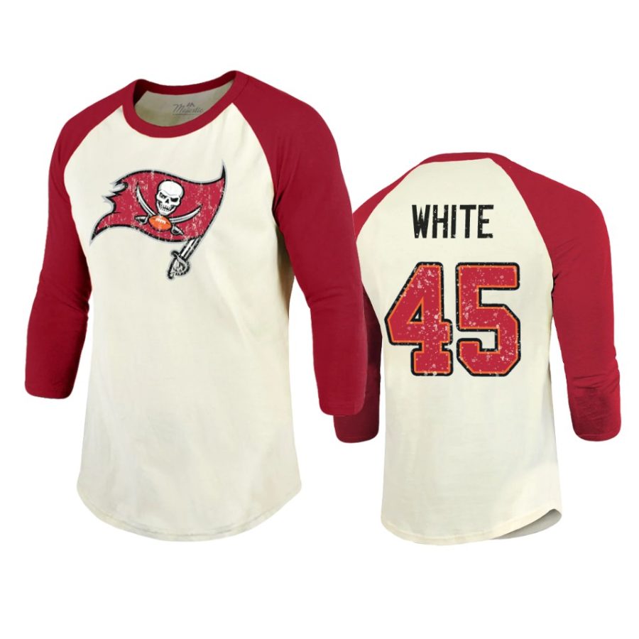 buccaneers devin white cream red vintage inspired t shirt