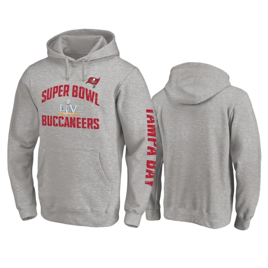 buccaneers gray super bowl lv replay 2 hit hoodie