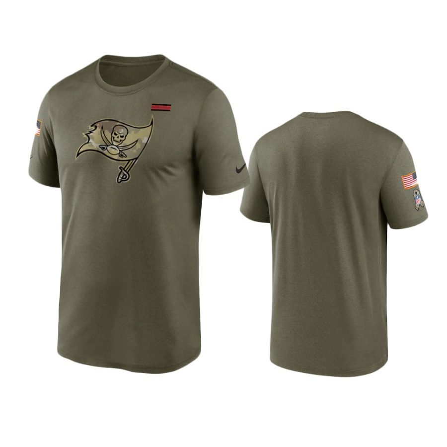 buccaneers olive 2021 salute to service legend performance t shirt