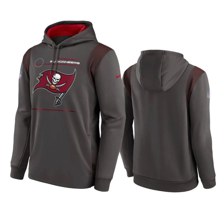 buccaneers pewter sideline logo hoodie