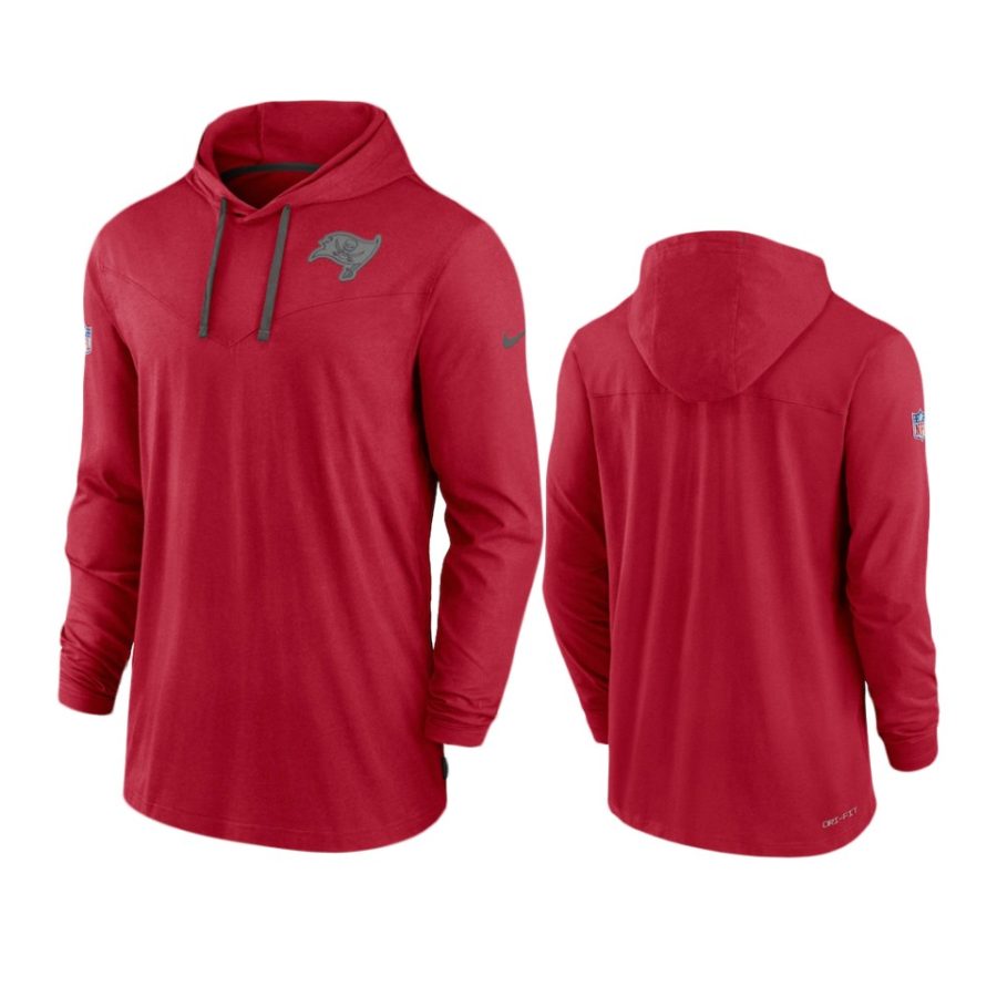 buccaneers red sideline pop hoodie