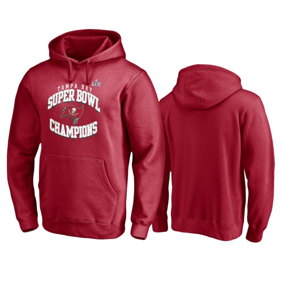 buccaneers red super bowl lv champions quarterback hoodie