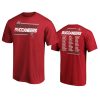 buccaneers red super bowl lv play action roster t shirt