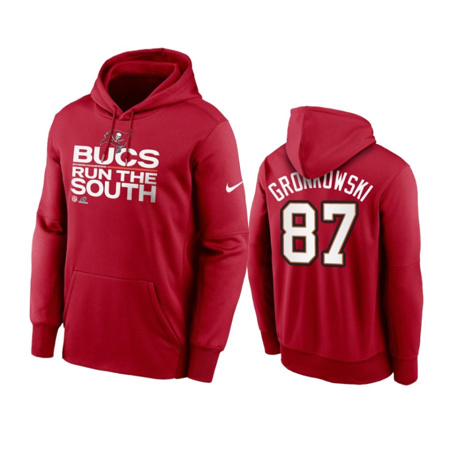 buccaneers rob gronkowski charcoal 2021 nfl playoffs hoodie