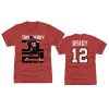 buccaneers tom brady first player 600th tds red player graphic t shirt