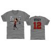 buccaneers tom brady most career wins gray player graphic t shirt