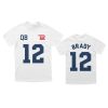 buccaneers tom brady return to foxboro white name number t shirt