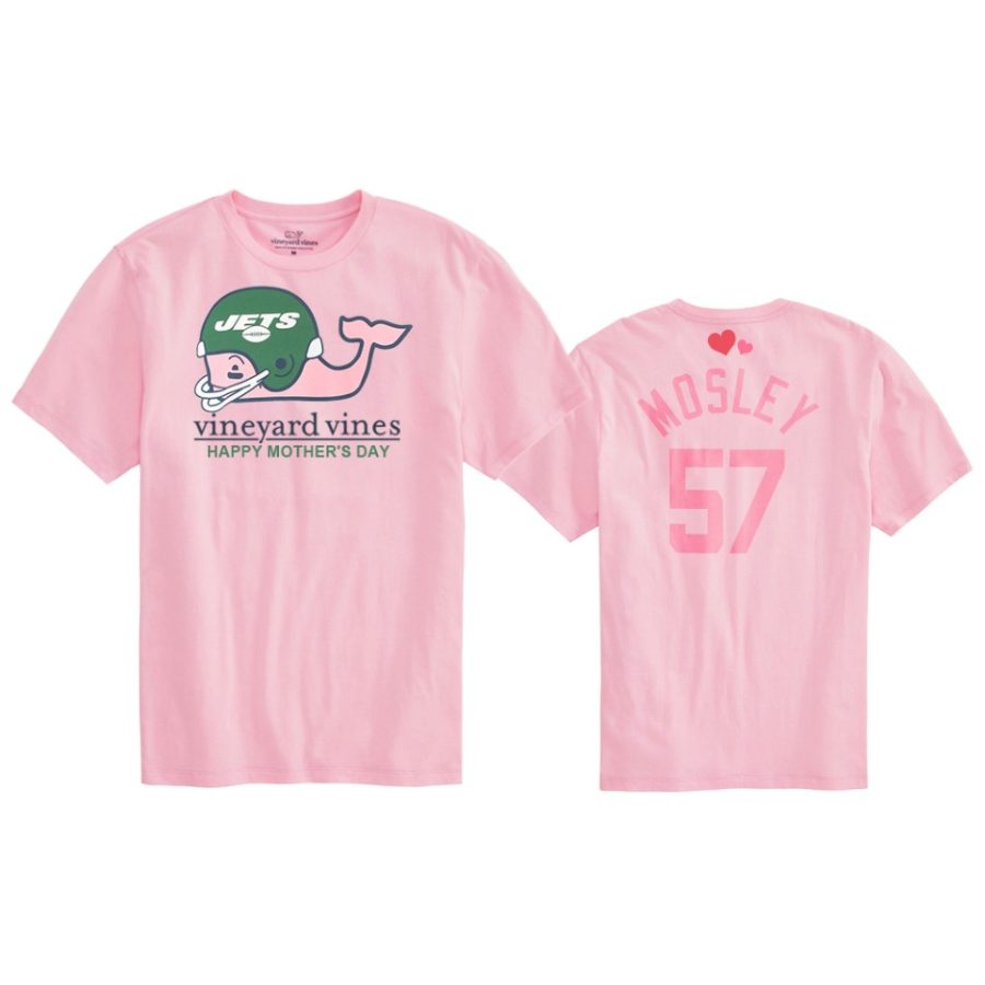 c.j. mosley jets pink 2020 mothers day t shirt