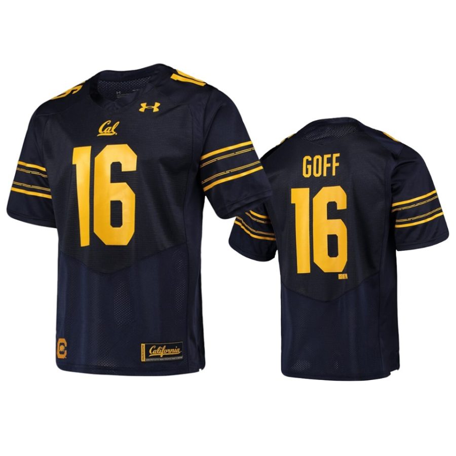 california golden bears jared goff under armour navy replica jersey