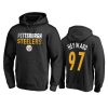 cameron heyward steelers black iconic collection hoodie