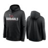 cardinals black impact club pullover hoodie