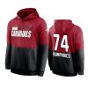 cardinals d.j. humphries cardinal black sideline impact lockup hoodie