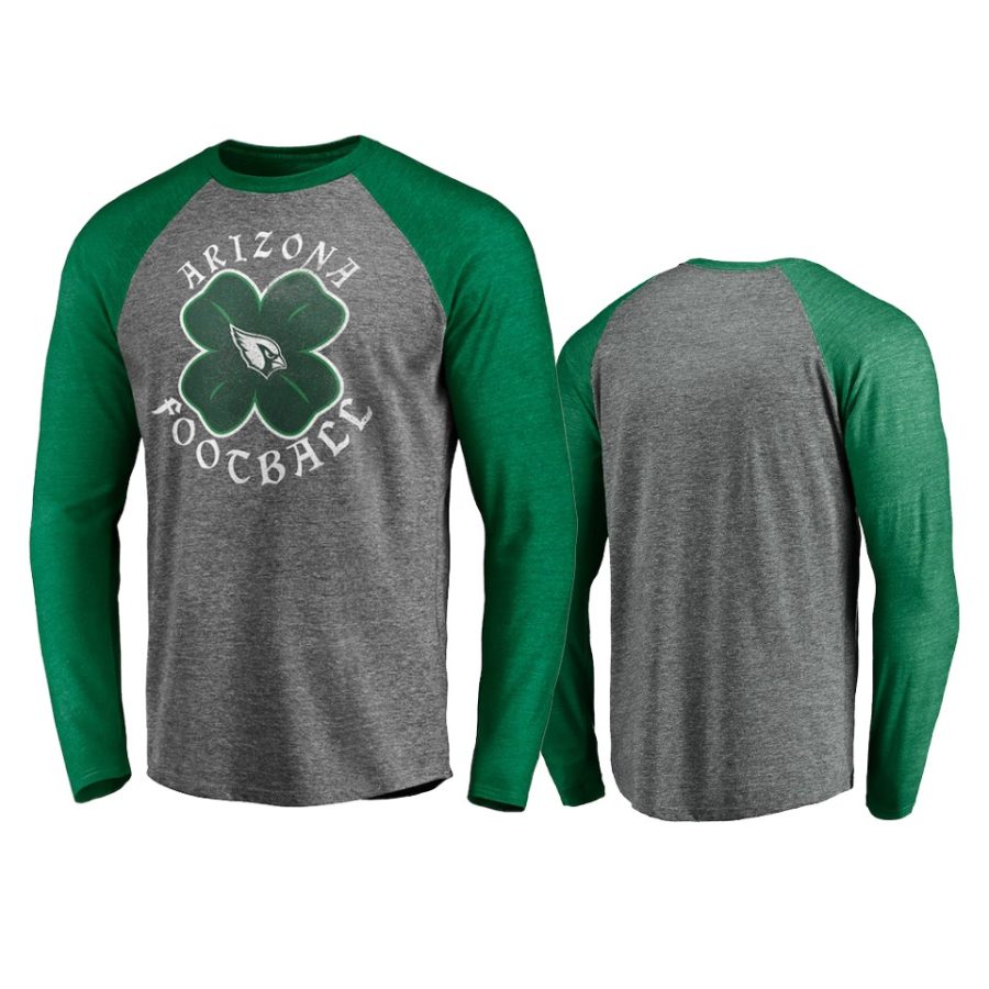 cardinals gray green st. patricks day celtic crew t shirt