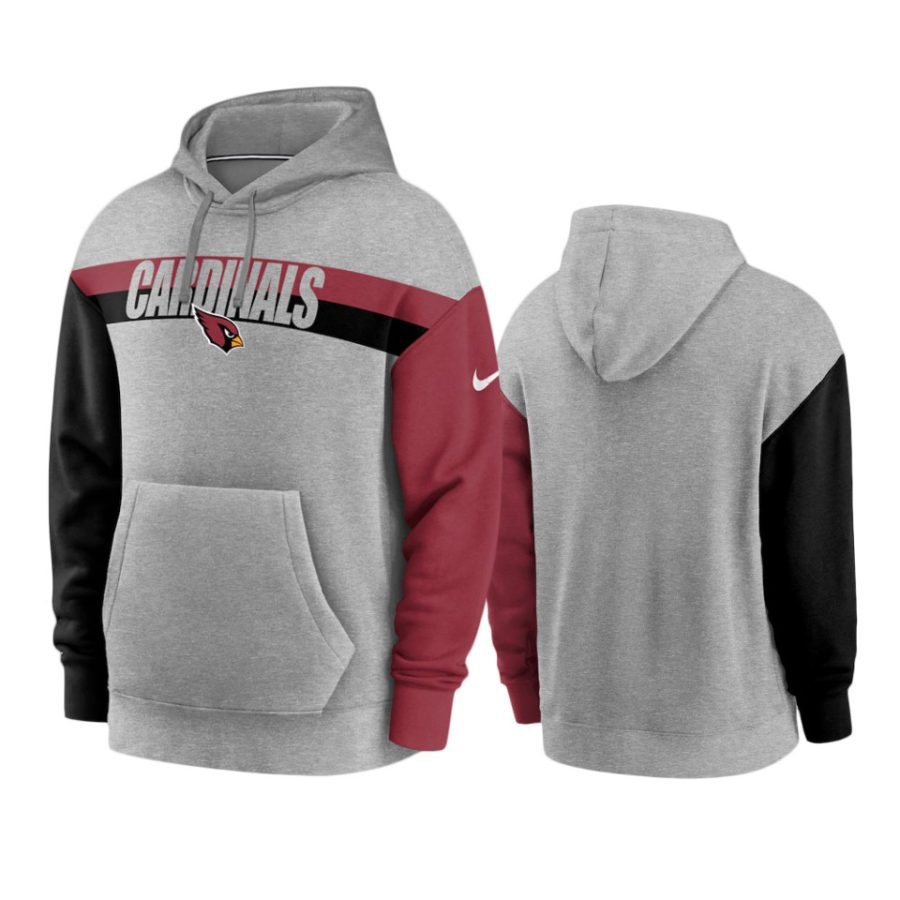 cardinals heathered gray heritage fan gear hoodie