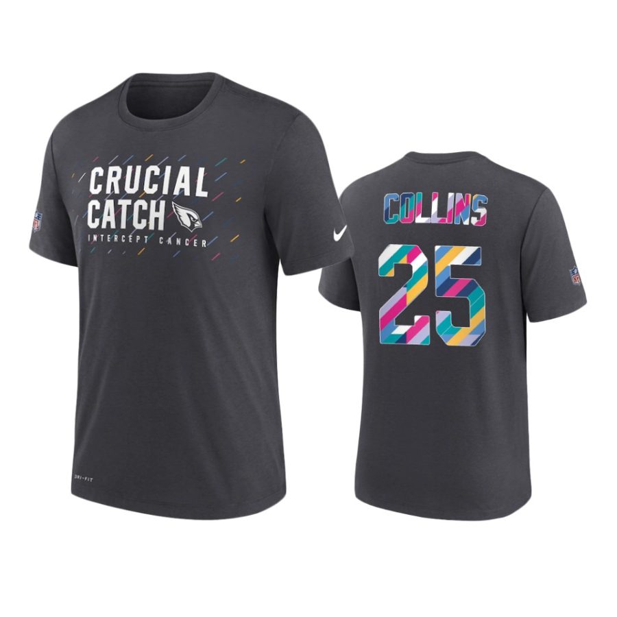 cardinals zaven collins charcoal 2021 nfl crucial catch t shirt