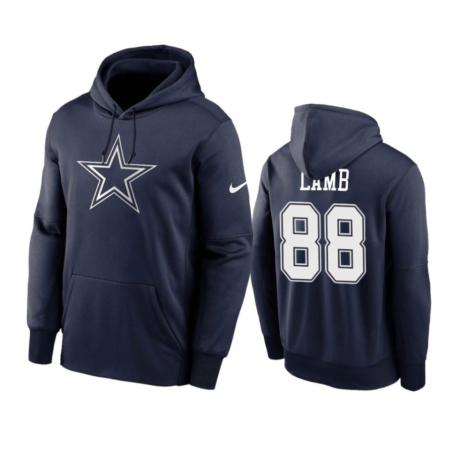 ceedee lamb cowboys navy primary logo hoodie