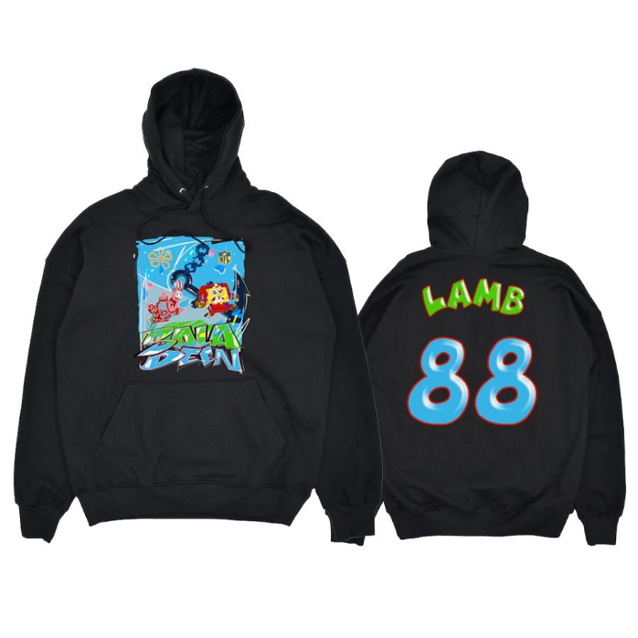 ceedee lamb pongebob king saladeen black teams hoodie