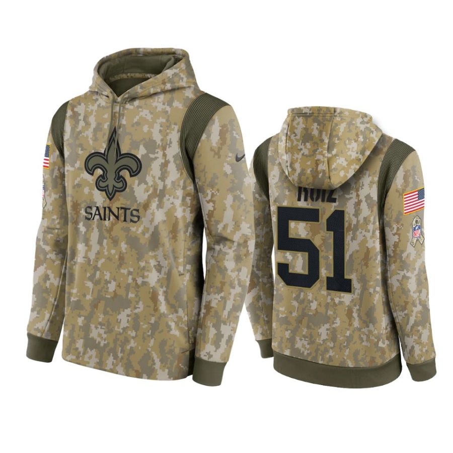 cesar ruiz saints camo 2021 salute to service therma hoodie