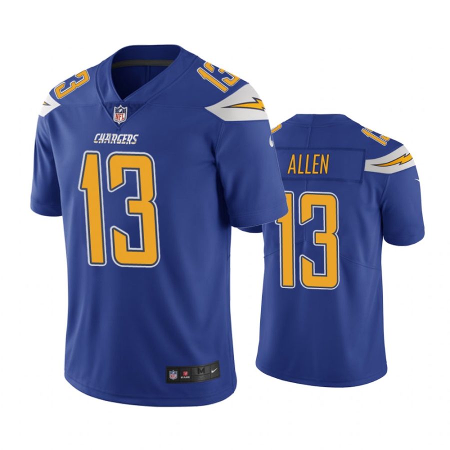 chargers 13 keenan allen royal color rush limited jersey