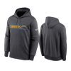chargers anthracite prime logo name split hoodie