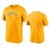 chargers gold legend logo t shirt