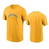 chargers gold primary logo t shirt