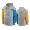 chargers heathered gray heritage fan gear hoodie