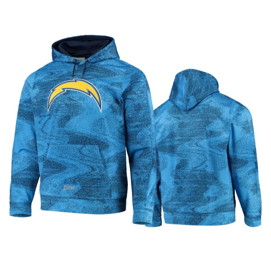 chargers navy light blue static pullover hoodie