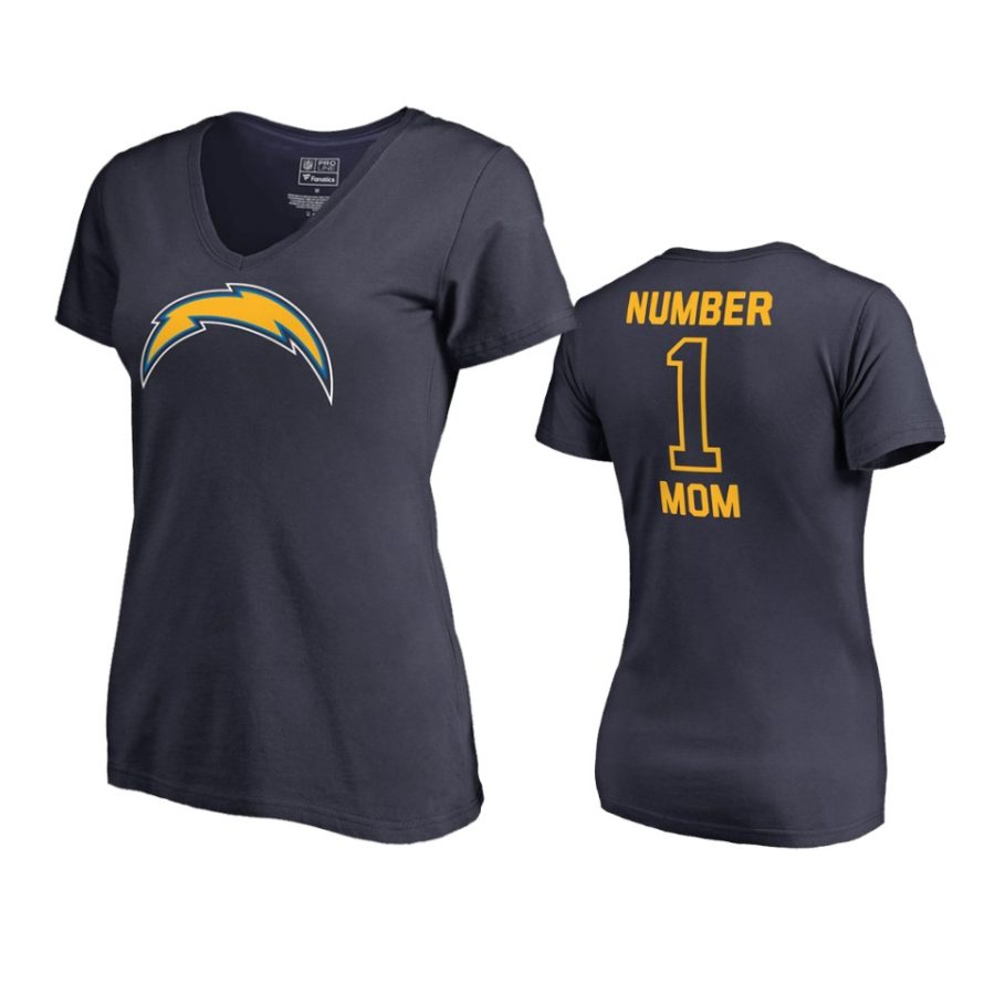 chargers navy number one mom t shirt