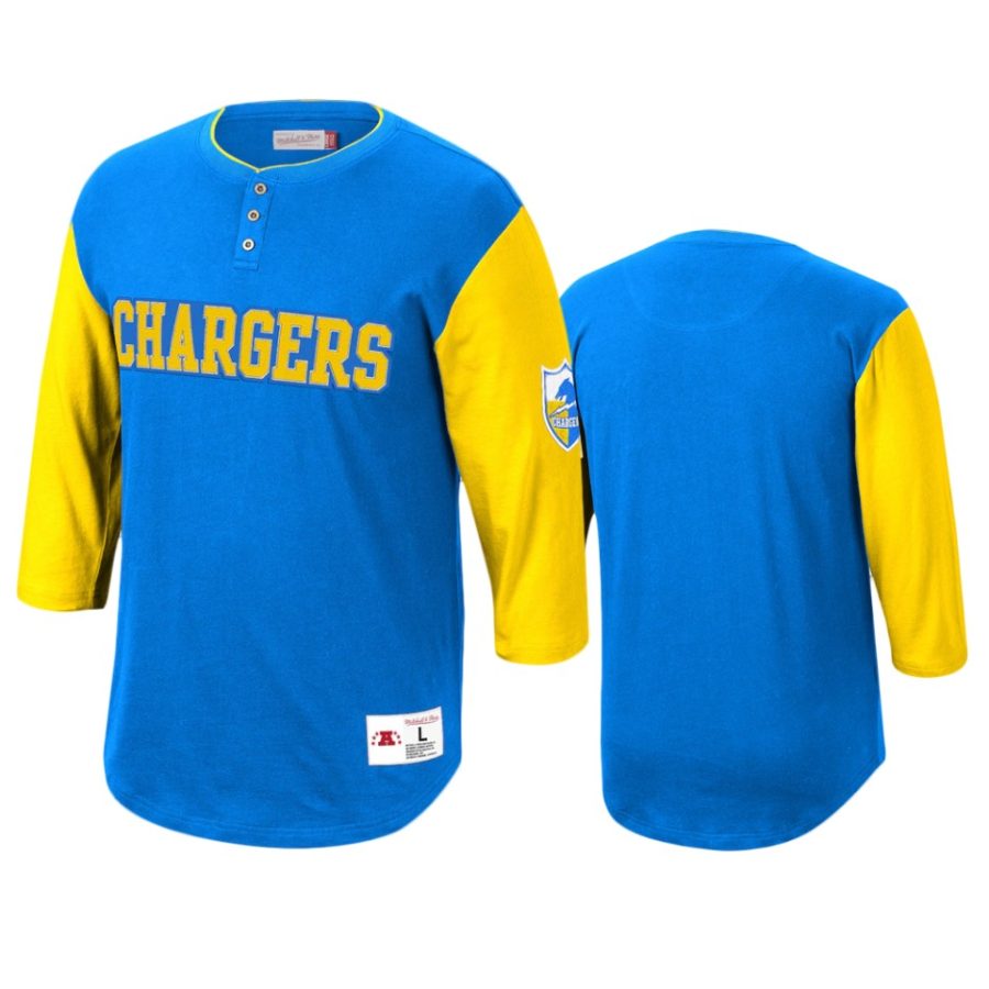 chargers powder blue franchise player henley t shirt