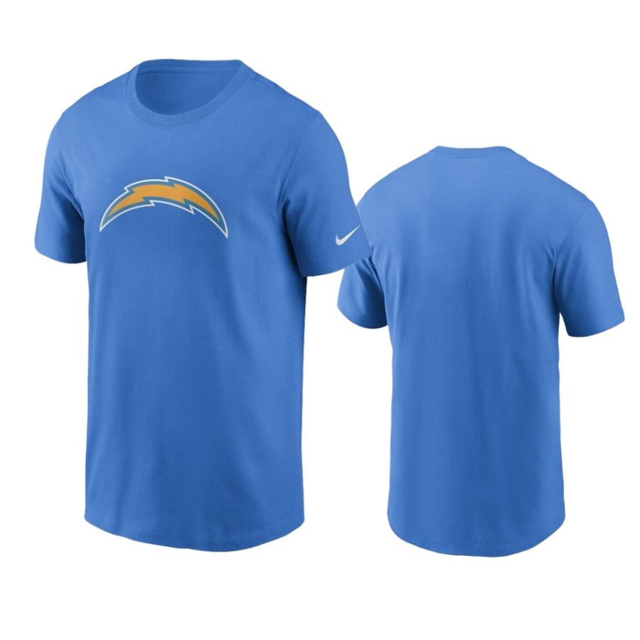 chargers powder blue primary logo t shirt