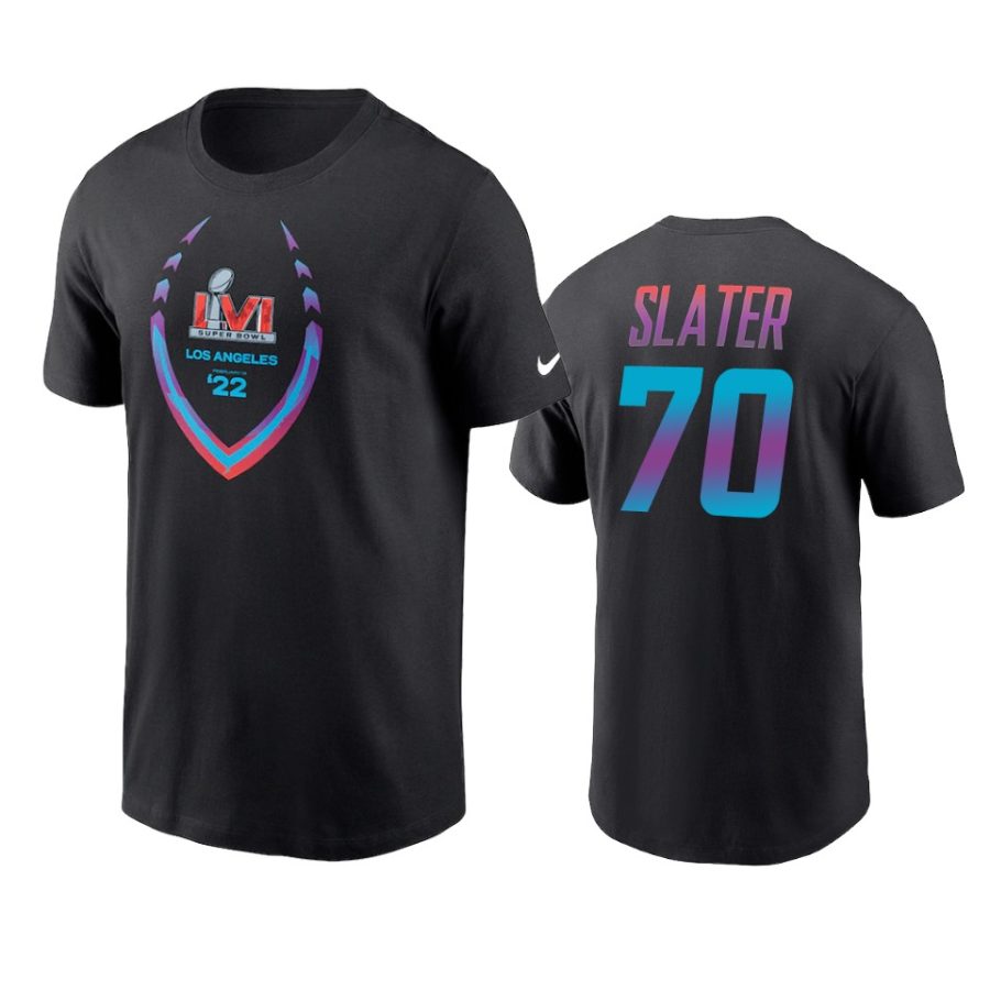 chargers rashawn slater black super bowl lvi t shirt