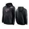 chicago bears black crucial catch sideline performance hoodie