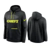 chiefs black volt pullover hoodie