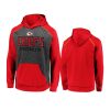 chiefs charcoal red game day ready chiller fleece pullover hoodie