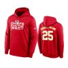 chiefs clyde edwards helaire red 2021 afc west division champions hoodie