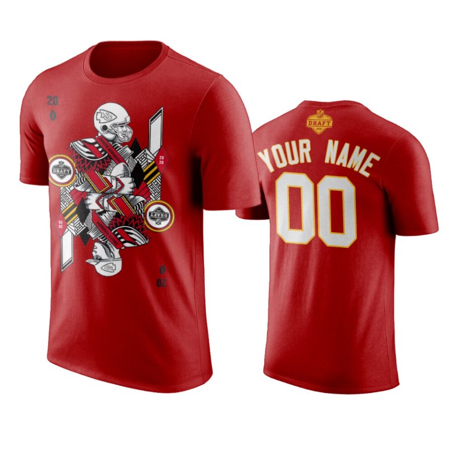 chiefs custom red 2020 nfl draft t shirt