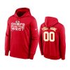 chiefs custom red 2021 afc west division champions hoodie