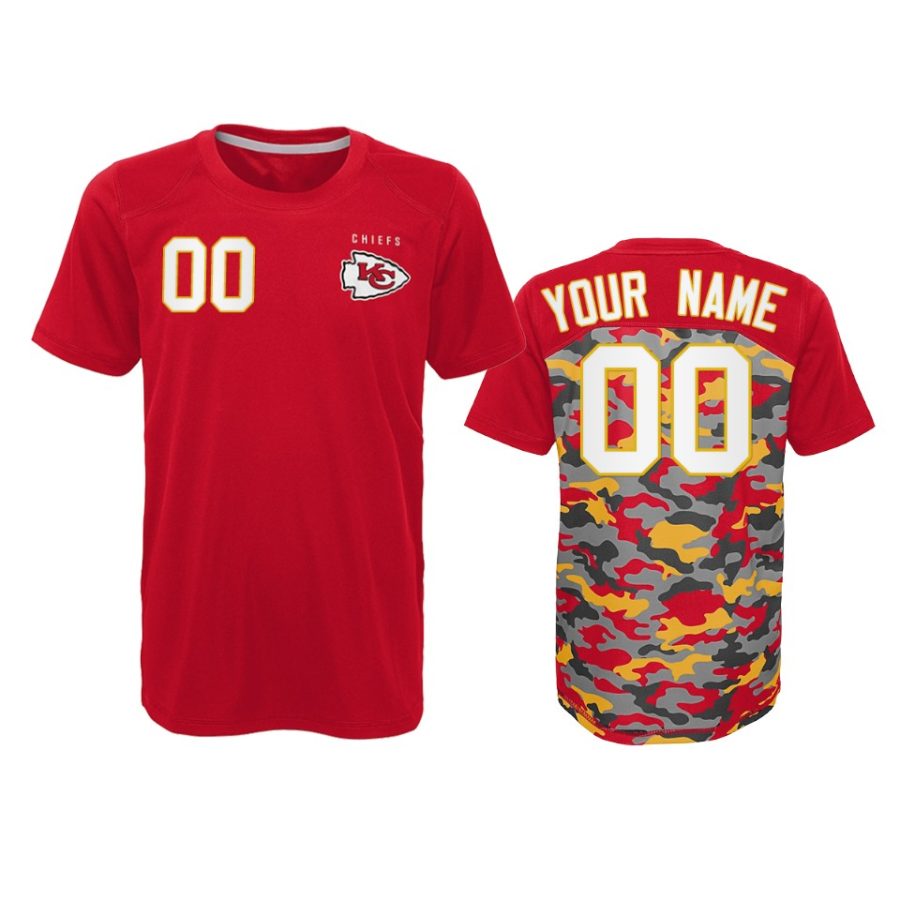 chiefs custom red extra yardage t shirt