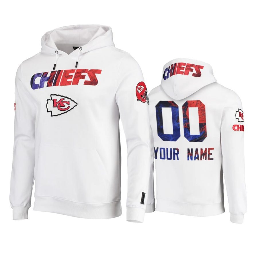 chiefs custom white americana hoodie