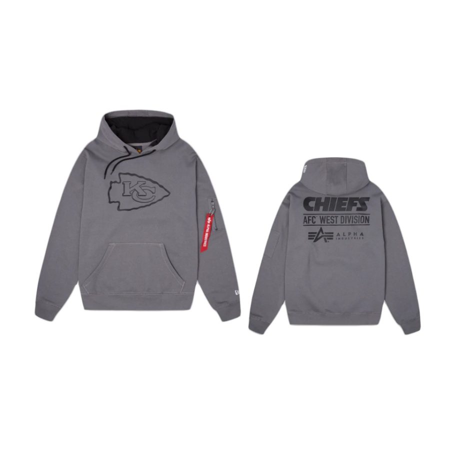 chiefs gray alpha industries hoodie