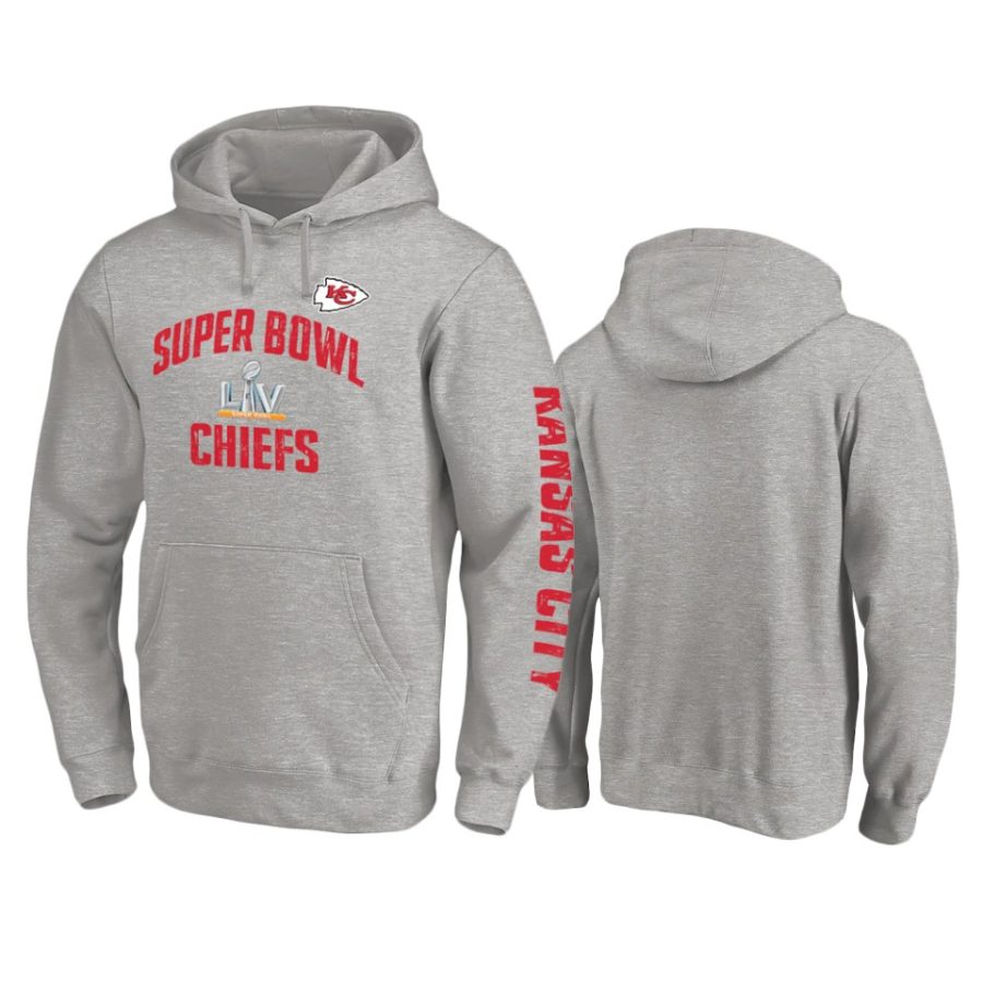 chiefs gray super bowl lv replay 2 hit hoodie