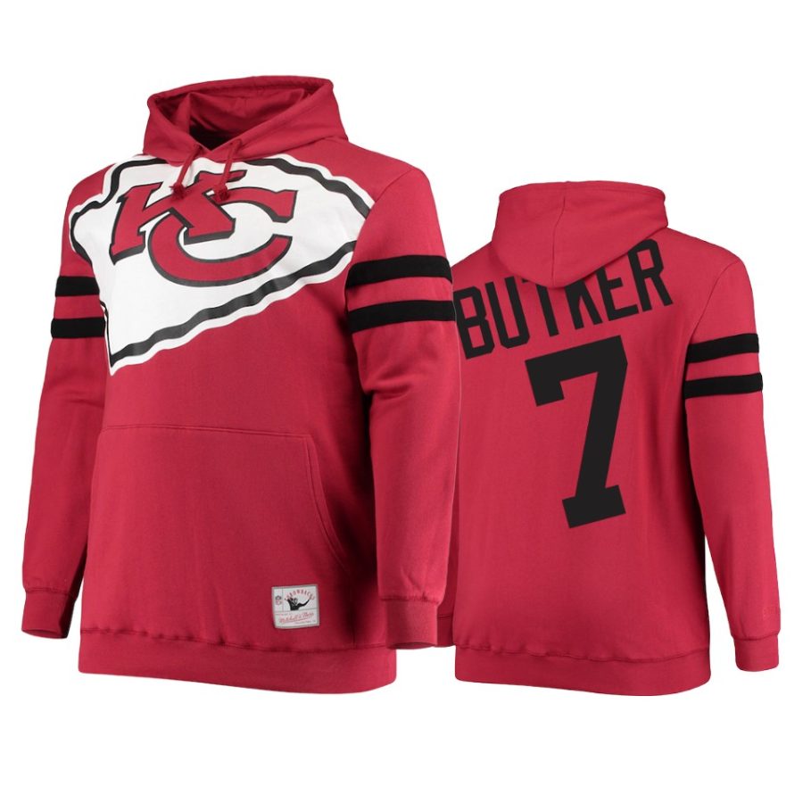 chiefs harrison butker red big face hoodie