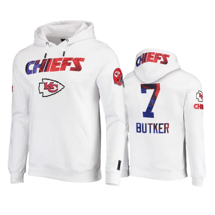 chiefs harrison butker white americana hoodie